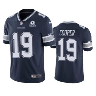Men's #19 Amari Cooper Dallas Cowboys Vapor Limited Jersey Stitched Navy