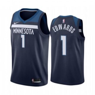 Men's Anthony Edwards Minnesota Timberwolves Basketball Jersey Navy