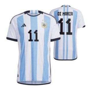 Men's Angel Di Maria Argentina National Team White Home Soccer Jersey 2022-23