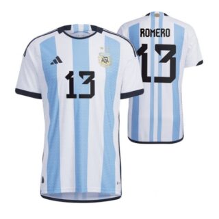 Youth Cristian Romero Argentina National Team White Home Soccer Jersey 2022-23