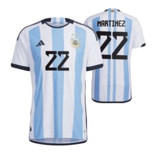 Men's Lautaro Martinez Argentina National Team White Home Soccer Jersey 2022-23