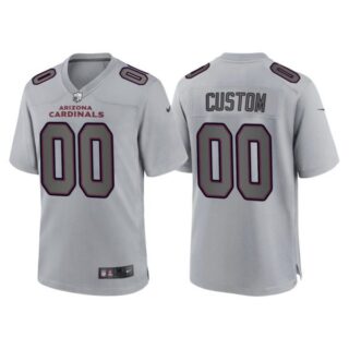 Youth Arizona Cardinals Custom Gray Atmosphere Fashion Stitched Jersey