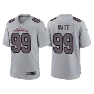 Men's Arizona Cardinals J.J. Watt Gray Atmosphere Fashion Stitched Jersey