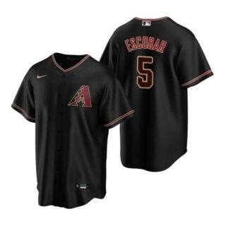 Men's Eduardo Escobar Arizona Diamondbacks Cool Base Jersey Black