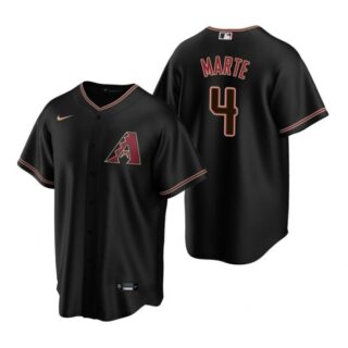 Men's Ketel Marte Arizona Diamondbacks Cool Base Jersey Black