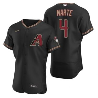 Men's Ketel Marte Arizona Diamondbacks Flex Base Jersey Black
