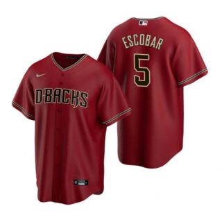 Men's Eduardo Escobar Arizona Diamondbacks Cool Base Jersey Crimson