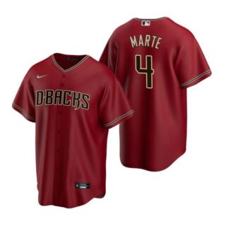 Men's Ketel Marte Arizona Diamondbacks Cool Base Jersey Crimson