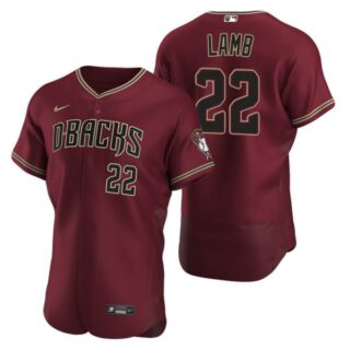 Men's Jake Lamb Arizona Diamondbacks Flex Base Jersey Crimson