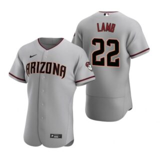 Men's Jake Lamb Arizona Diamondbacks Flex Base Jersey Gray