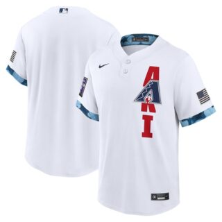 Youth Arizona Diamondbacks 2021 MLB All-Star White Jersey Worn In-Game - Stitched