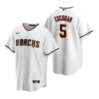 Men's Eduardo Escobar Arizona Diamondbacks Cool Base Jersey White