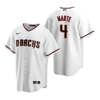 Men's Ketel Marte Arizona Diamondbacks Cool Base Jersey White