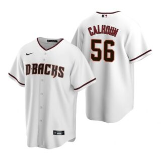 Men's Kole Calhoun Arizona Diamondbacks Cool Base Jersey White