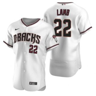 Men's Jake Lamb Arizona Diamondbacks Flex Base Jersey White Crimson