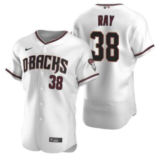 Men's Robbie Ray Arizona Diamondbacks Flex Base Jersey White Crimson