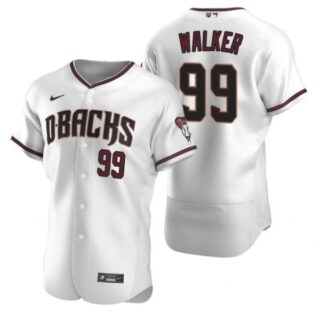 Men's Taijuan Walker Arizona Diamondbacks Flex Base Jersey White Crimson