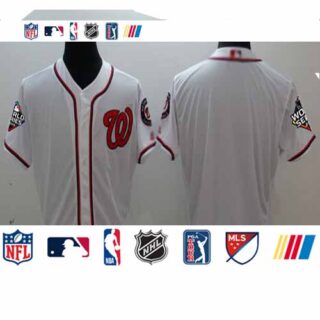 ationals Blank White Flexbase Authentic Collection 2019 World Series Champions Stitched Baseball Jersey