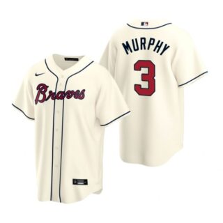Men's Dale Murphy Atlanta Braves Cool Base Jersey Cream