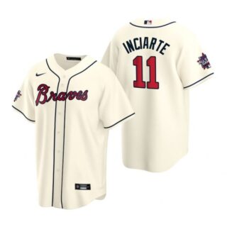 Men's Ender Inciarte Atlanta Braves Cool Base All Star Jersey Cream