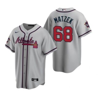 Men's Tyler Matzek Atlanta Braves Cool Base All Star Jersey Gray