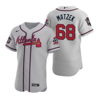 Men's Tyler Matzek Atlanta Braves Flex Base All Star Jersey Gray