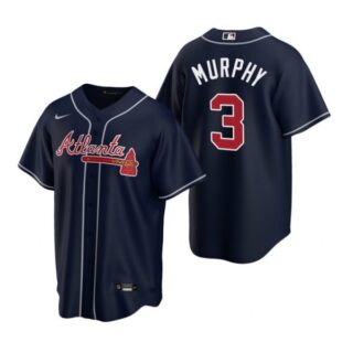 Men's Dale Murphy Atlanta Braves Cool Base Jersey Navy