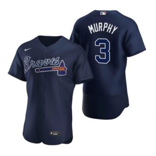 Men's Dale Murphy Atlanta Braves Flex Base Jersey Navy