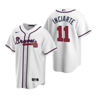 Men's #11 Ender Inciarte Atlanta Braves Cool Base Jersey White