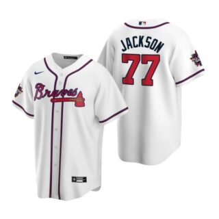Men's Luke Jackson Atlanta Braves Cool Base All Star Jersey White
