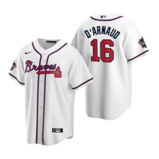 Men's Travis D'Arnaud Atlanta Braves Cool Base All Star Jersey White