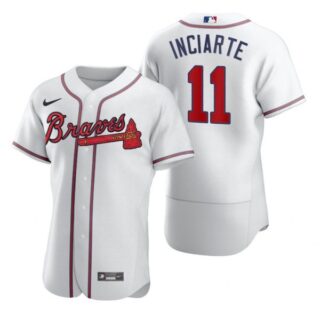 Men's #11 Ender Inciarte Atlanta Braves Flex Base Jersey White