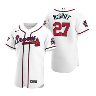 Men's Fred Mcgriff Atlanta Braves Flex Base All Star Jersey White