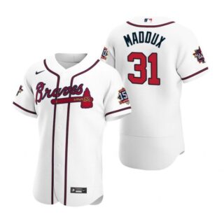 Men's Greg Maddux Atlanta Braves Flex Base All Star Jersey White
