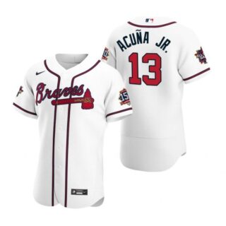 Men's Ronald Acuna Jr. Atlanta Braves Flex Base All Star Jersey White