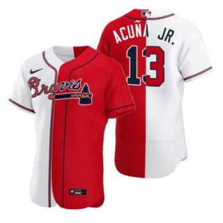 Men's Ronald Acuna Jr. Atlanta Braves Flex Base Jersey Red