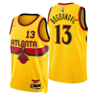 Men's Bogdan Bogdanovic Atlanta Hawks 75th Anniversary Diamond Jersey