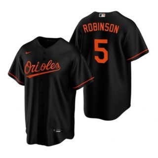 Men's Brooks Robinson Baltimore Orioles Cool Base Jersey Black