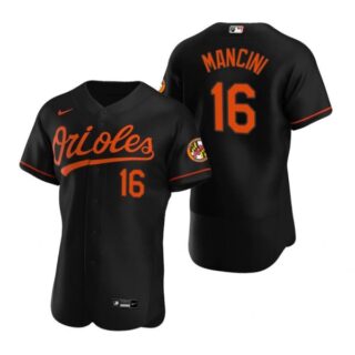 Men's Trey Mancini Baltimore Orioles Flex Base Jersey Black