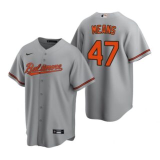 Men's John Means Baltimore Orioles Cool Base Jersey Gray