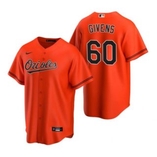Men's Mychal Givens Baltimore Orioles Cool Base Jersey Orange