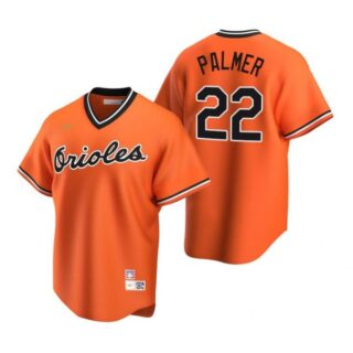 Men's Jim Palmer Baltimore Orioles Cool Base Jersey Orange Cooperstown