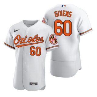 Men's Mychal Givens Baltimore Orioles Flex Base Jersey White