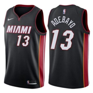 Men's Bam Adebayo Miami Heat Basketball Jersey Black