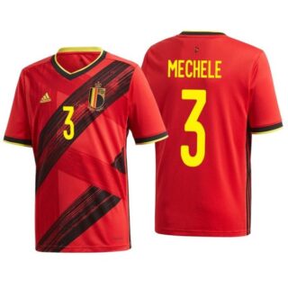 Men's Brandon Mechele Belgium National Soccer Team Red Home Jersey