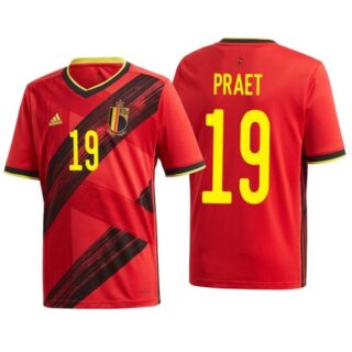 Men's Dennis Praet Belgium National Soccer Team Red Home Jersey