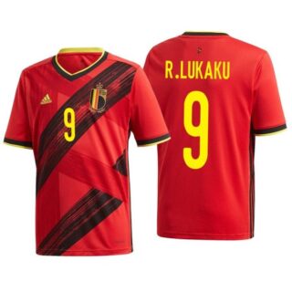 Men's Romelu Lukaku Belgium National Soccer Team Red Home Jersey
