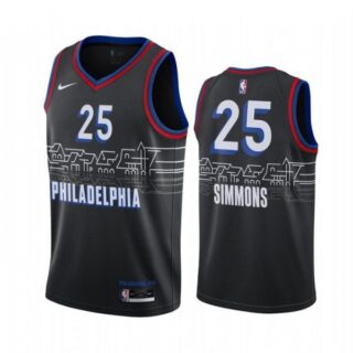 Men's Ben Simmons Philadelphia 76ers Basketball Jersey Black