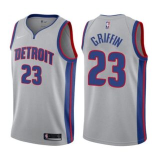 Men's Blake Griffin Detroit Pistons Basketball Jersey Sliver