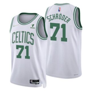 Men's Dennis Schroder Boston Celtics 75th Anniversary Diamond Jersey White Association